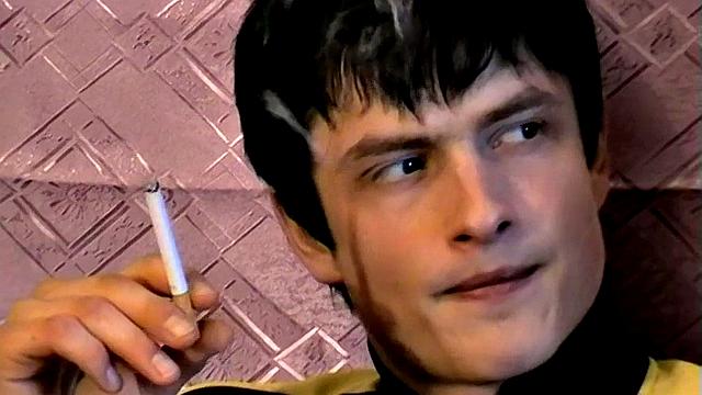 Gus Enjoys His Cigarette While Jerking His Big Dick