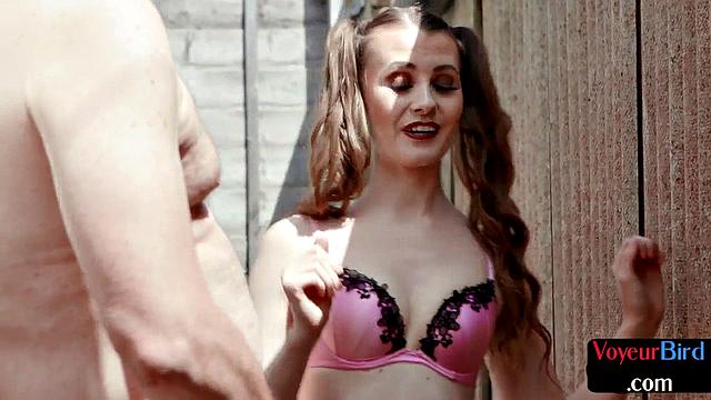 Amateur petite teasing horny guy