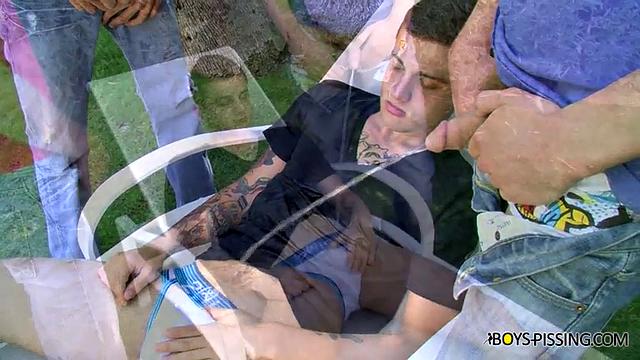 Pissing Threesome Fuck Boys - Jase Bionx, Chris Porter & Ryan Connors