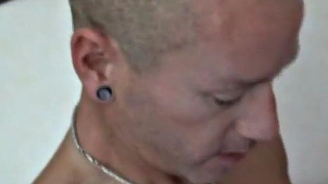 Tattooed German stud fucks ass in fetish homemade sex