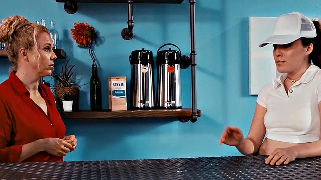 Inked asian fingering friend