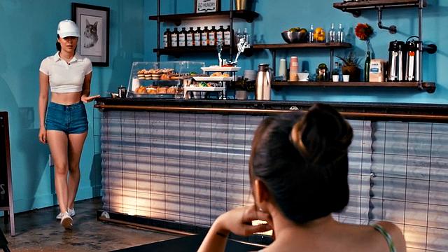 Inked asian fingering friend