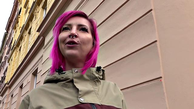 Redhead russian babe gets sex doggystyle