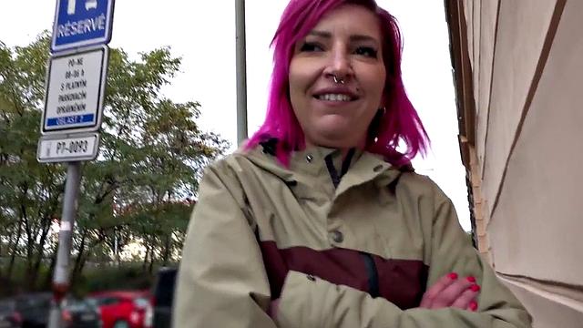 Redhead russian babe gets sex doggystyle