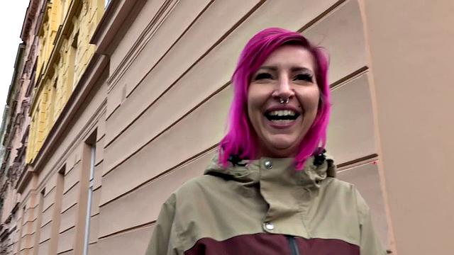 Redhead russian babe gets sex doggystyle