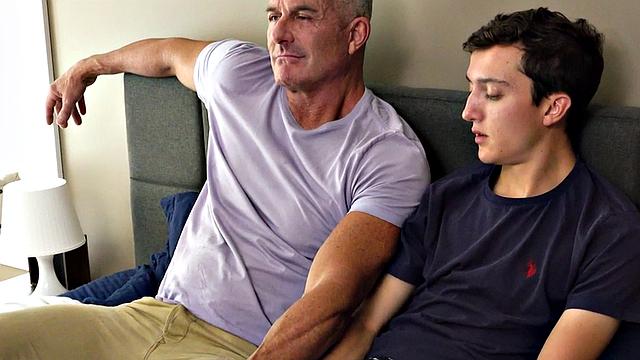 Taboo stepson barebacked by stepdad while alone
