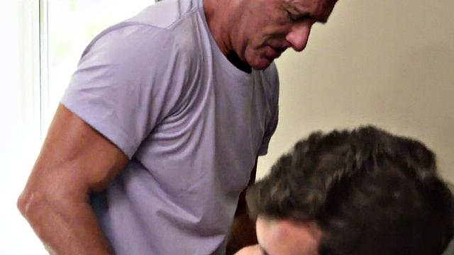 Taboo stepson barebacked by stepdad while alone