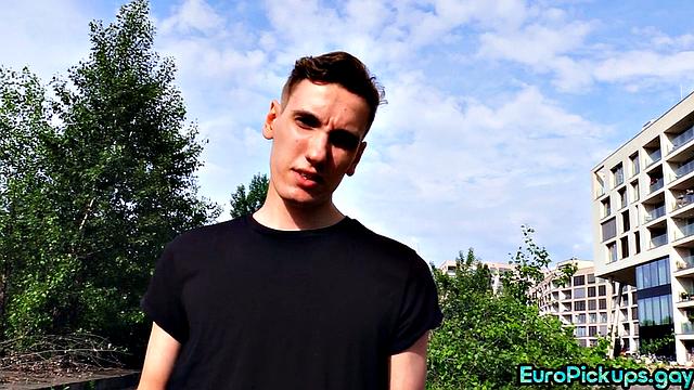 Cute str8 dude destroyed by stranger