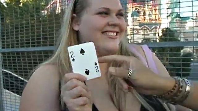 Cute Blonde BBW Christina Shows Twat