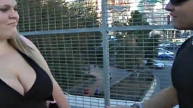 Cute Blonde BBW Christina Shows Twat