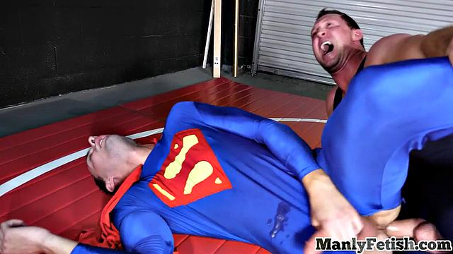 Cosplay jock gets anal penetrated doggy