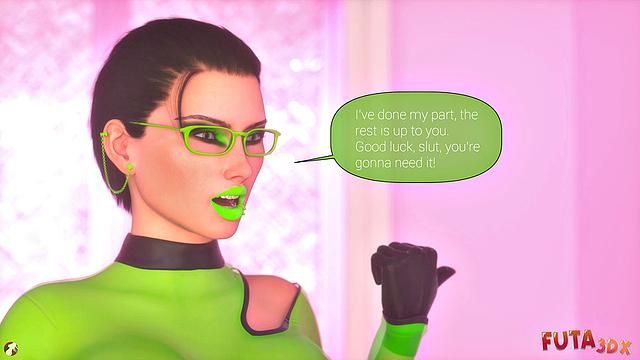 Futa3dX - Blonde Bimbo Barbie Gets Trained And Fucked By Redhead Futa Babe