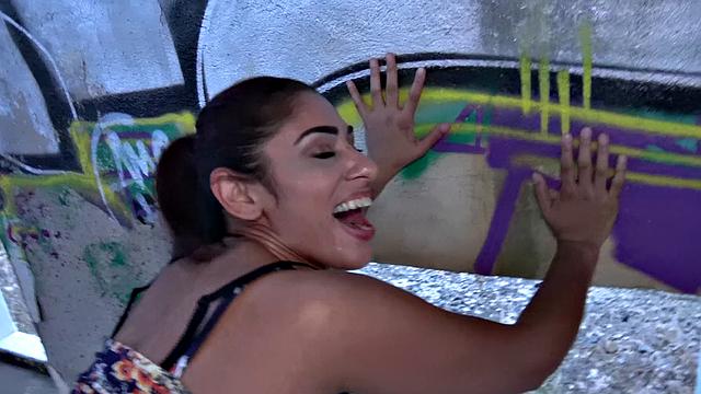 Cash-hungry Asian Fucks for a Hot BJ and Doggystyle Session in Public