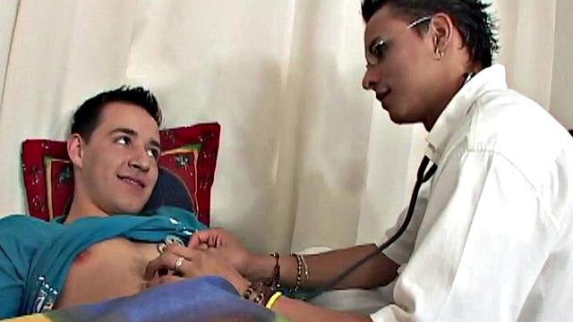 Skinny amateur Latino fucked by doctor on home visit