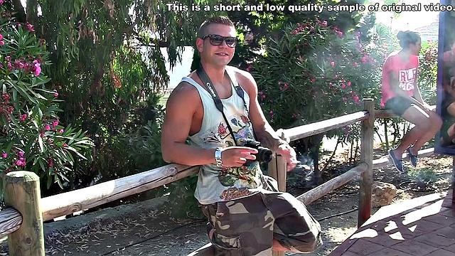 Hot amateur couple enjoys a blowjob on vacation