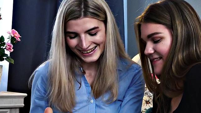 21yo dykes fuck each other's ass with toys in closeup