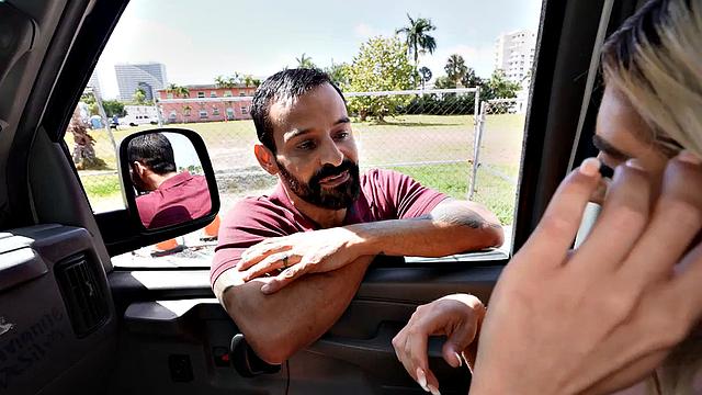 amateur jock fucks bottom in public van outdoors