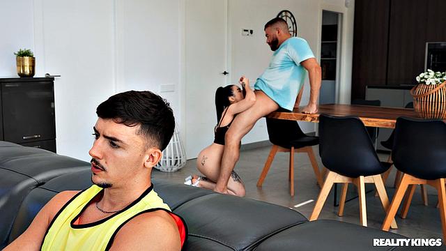 Roommate Swoops On Girlfriend