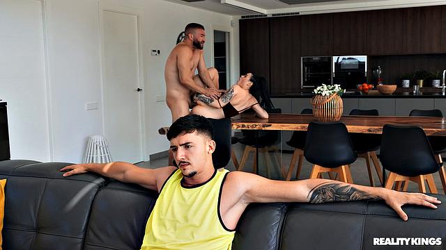 Roommate Swoops On Girlfriend