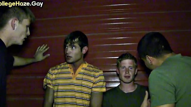 Oiled guy fucked by guy in hazed anal for fraternity