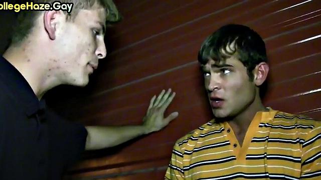 Oiled guy fucked by guy in hazed anal for fraternity