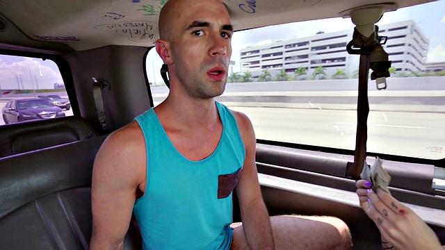 Real amateur fooled cock sucked by gay lips