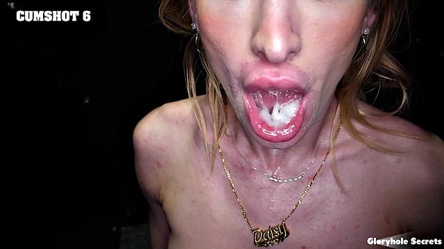 GloryholeSecrets - Cumpilation with Hot Babes Getting JIZ in Their Mouths