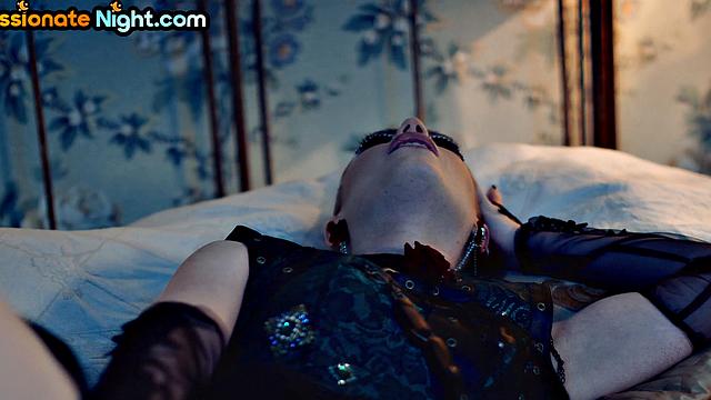 Classy auburn babe rammed before swallowing cum