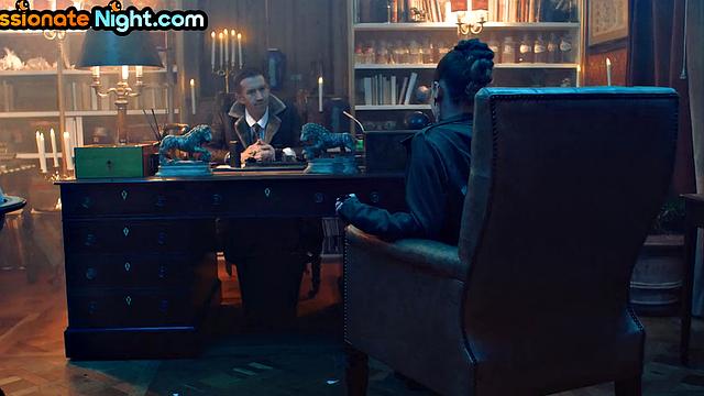 Classy auburn babe rammed before swallowing cum