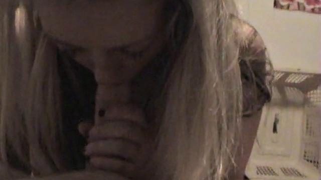 Hot Blonde Babe Sucks A Huge Cock And Blows