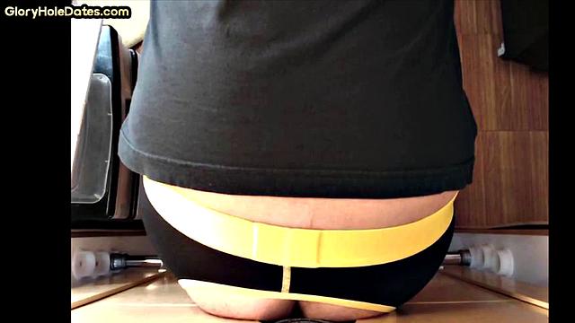 amateur caught by camera in gloryhole