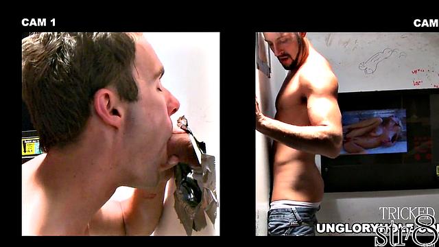 Real straight guy fooled at the gloryhole