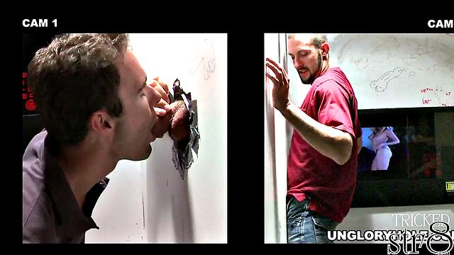 Real straight guy fooled at the gloryhole
