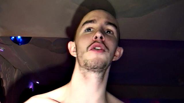 Amateur stud enjoys anal by pool with hairy BF