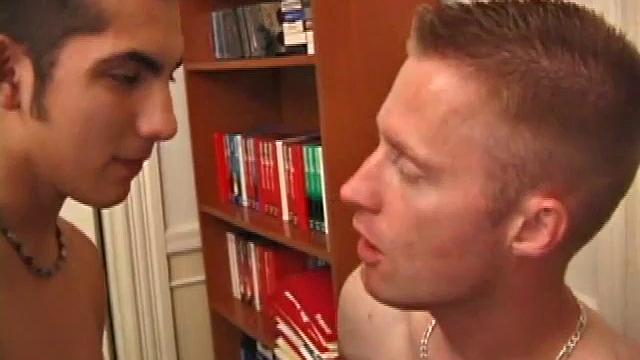 Alex McDaniel introduces his new buddy, Johnny Rapid, who needs a str8 porn for inspiration. When Alex unzips Johnny and kisses his neck, the new boy plays along, even rubbing Alex's growing bulge. Soon both are naked and kissing.