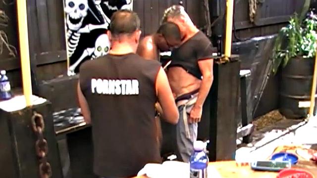 Behind the scenes with Victor Cody on the set of Bareback Me Daddy