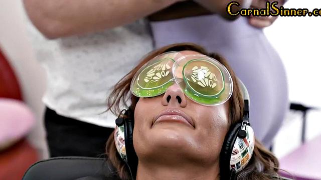 Sinful ebony bae bounces on lover's cock after pussy licking