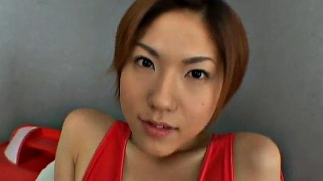 Horny Japanese teen getting her pussy toyed