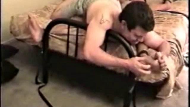 In this clip, you get a closer look at Ricky, as he shares his feet with you. Ricky is foot tickled wearing nylon socks. Then Mike and Ricky have a long tickle fight on the bed.