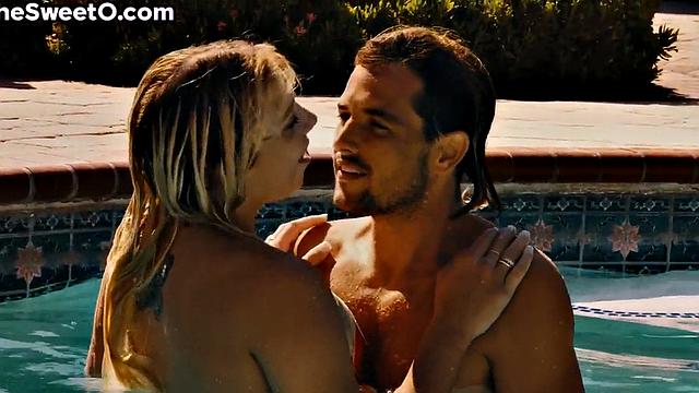 Cockhungry MILF sucks cock and gets pussynailed outdoors