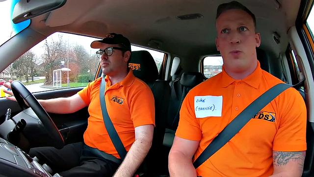 Real brit mature nailed in car by driving trainee