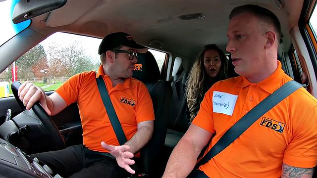 Real brit mature nailed in car by driving trainee