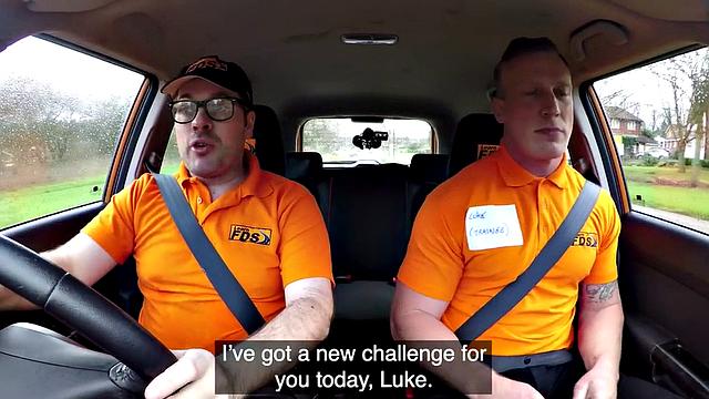 Real brit mature nailed in car by driving trainee