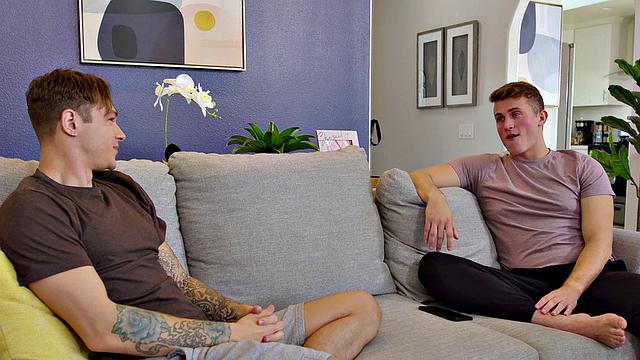 Tatted Stud Railed By Hot Buddy - Studios