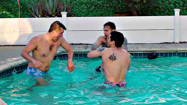 Tatted Stud Railed By Hot Buddy - Studios