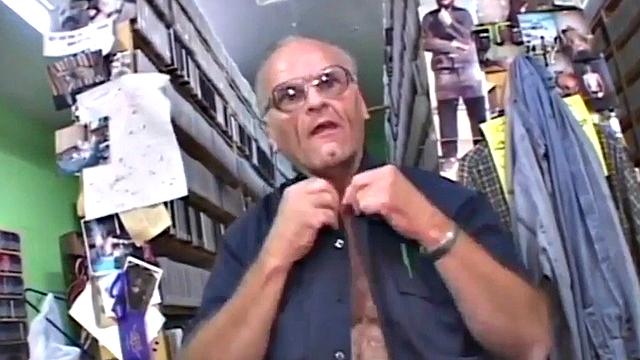 Busty slut goes down