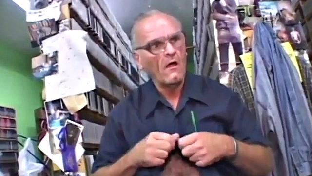 Busty slut goes down