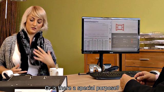 LOAN4K. Woman does it with moneylender receiving both pleasure and cash