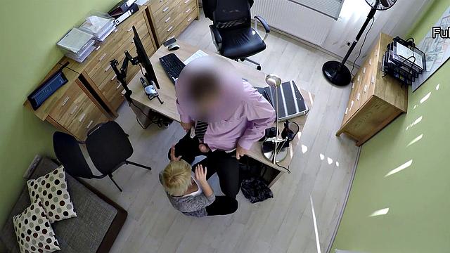 LOAN4K. Woman does it with moneylender receiving both pleasure and cash