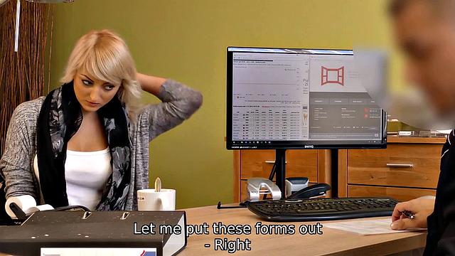 LOAN4K. Woman does it with moneylender receiving both pleasure and cash